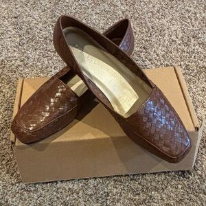 69. Worthington Brown Woven Loafers